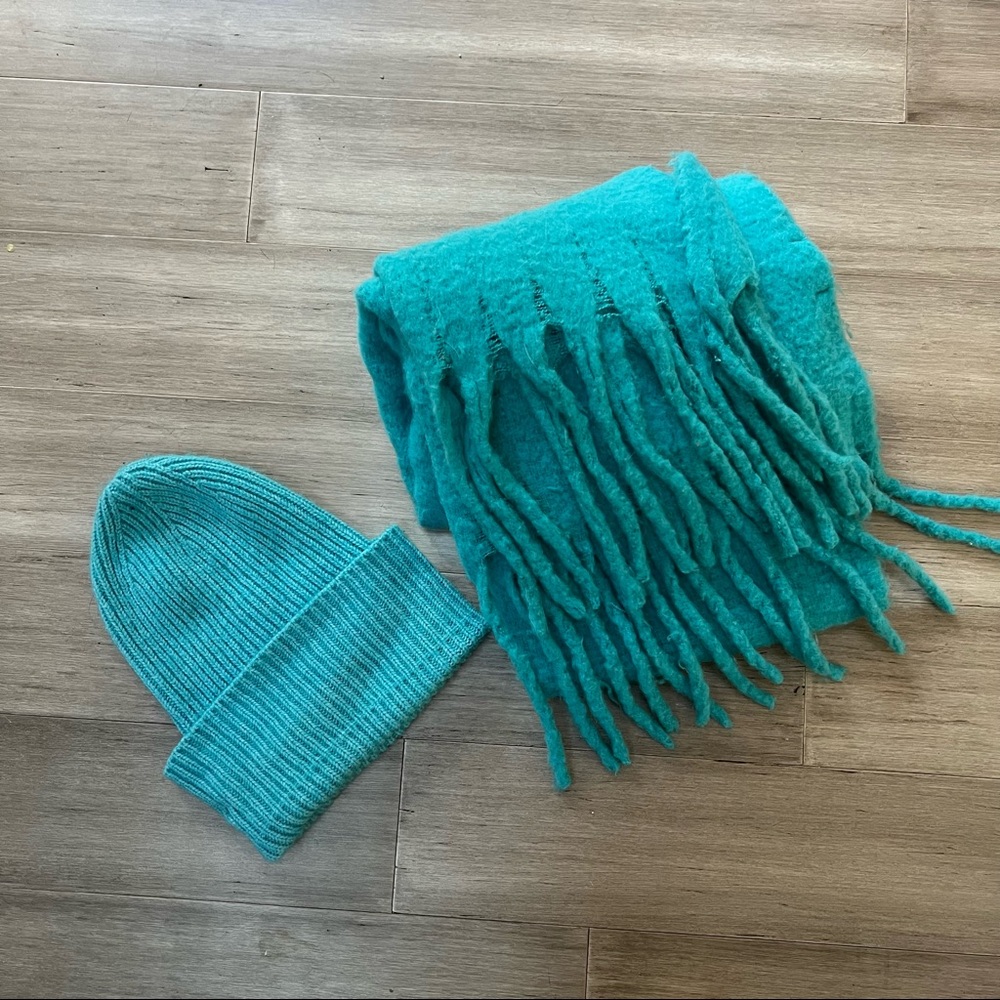 Anthropologie Scarf + Hat set